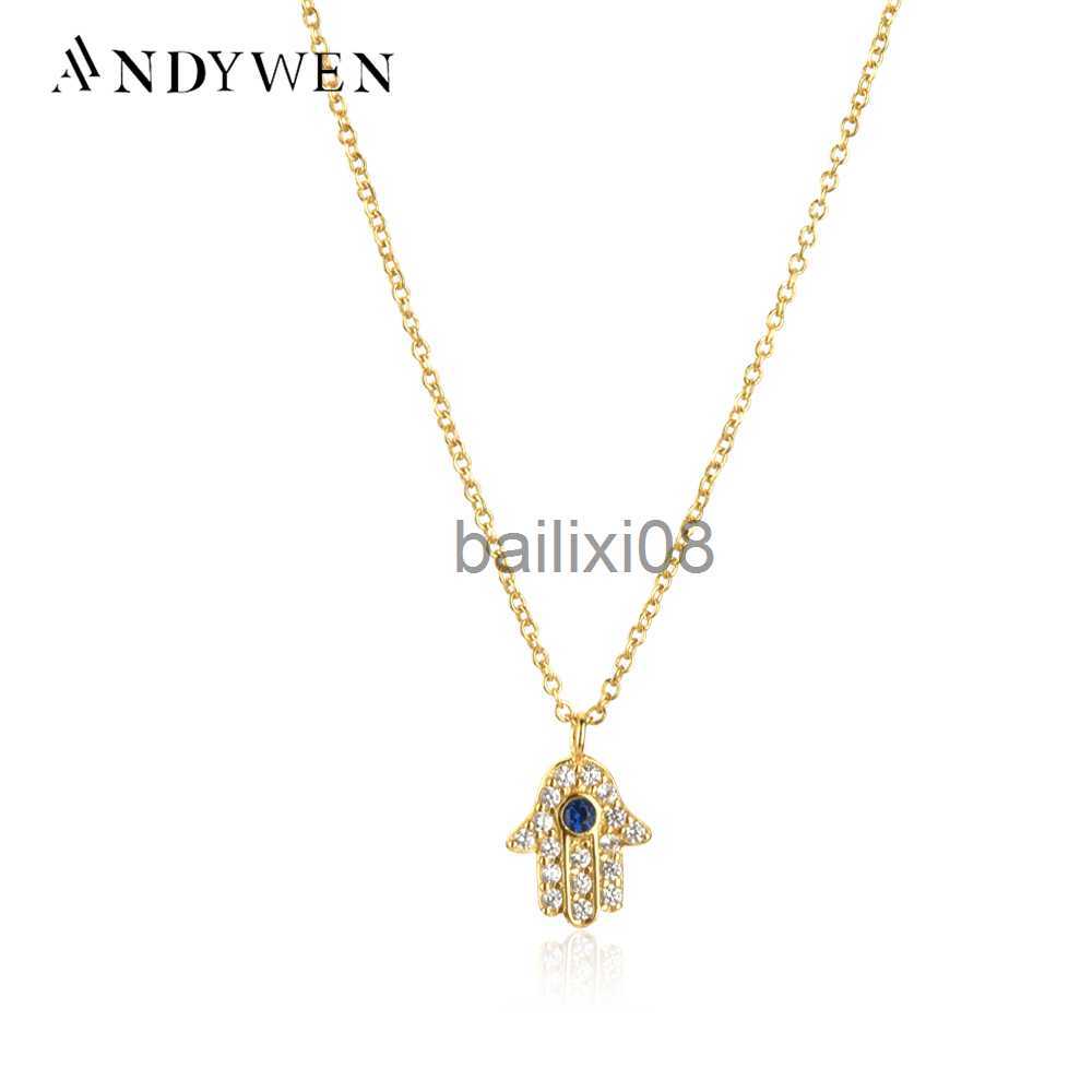 Pendant Necklaces ANDYWEN 925 Sterling Silver Hamsa Hand Pendant Neckle Gold Long Chain Fashion Jewelry Party Jewels Luxury ZIrcon CZ Wedding J230620
Pendant Necklaces ANDYWEN 925 Sterling Silver Hamsa Hand Pendant Neckle Gold Long Chain Fashion Jewelry Party Jewels Luxury ZIrcon CZ Wedding J230620