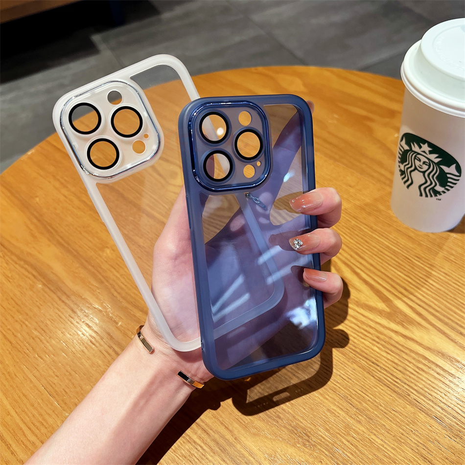 Candy Color Shockproof Silicone Clear Case For iPhone 11 12 13 14 Pro Max X XS XR 7 8 Plus Transparent Lens Protector Film Cover
Candy Color Shockproof Silicone Clear Case For iPhone 11 12 13 14 Pro Max X XS XR 7 8 Plus Transparent Lens Protector Film Cover