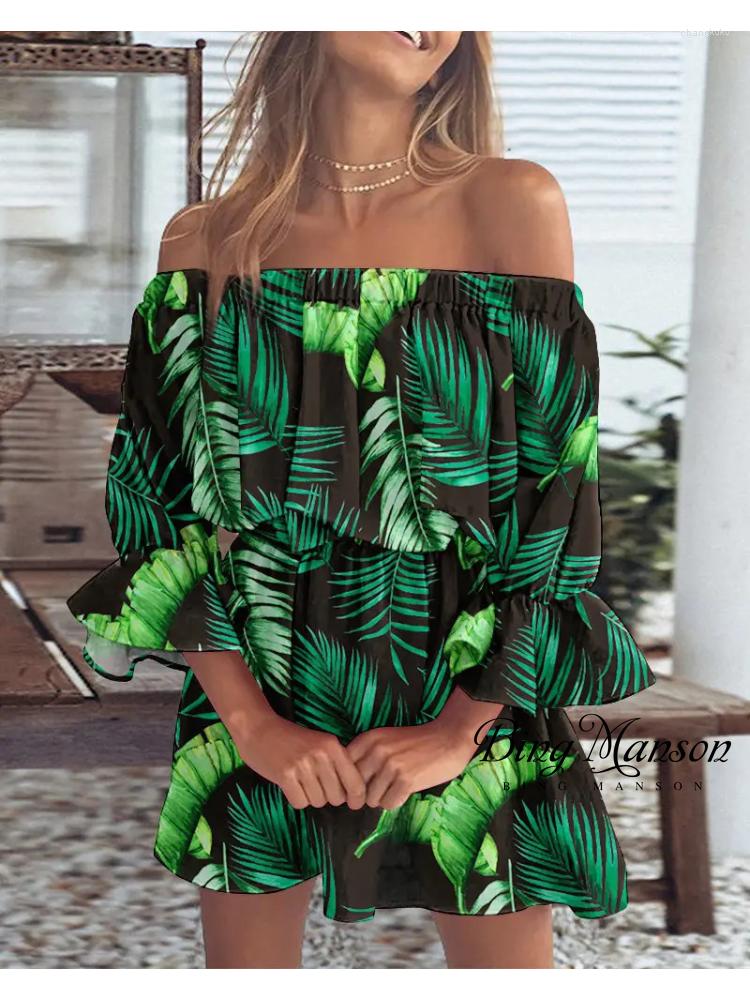 Casual Dresses Women's 2023 Summer Bohemian Sexy Off Shoulder Flower Print Bubble Sleeve Dress Mini Sun Skirt Tank Top
Casual Dresses Women's 2023 Summer Bohemian Sexy Off Shoulder Flower Print Bubble Sleeve Dress Mini Sun Skirt Tank Top
