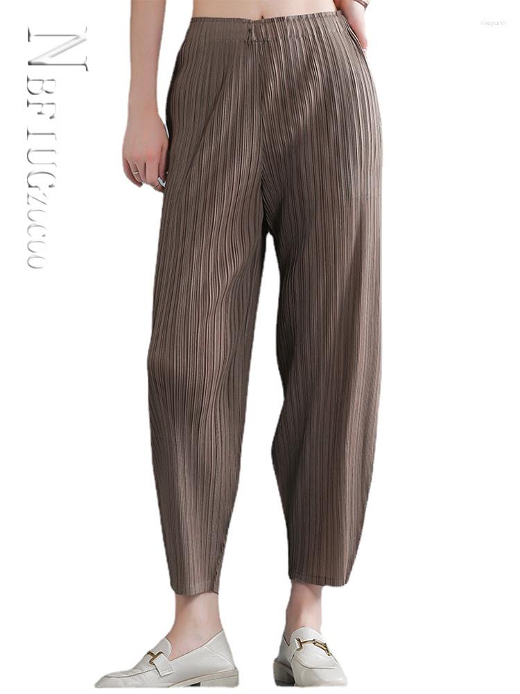 Women's Pants Women Pleated Pencil Long Elastic Medium Waist Solid Color Female Trousers 2023 Summer
Women's Pants Women Pleated Pencil Long Elastic Medium Waist Solid Color Female Trousers 2023 Summer
