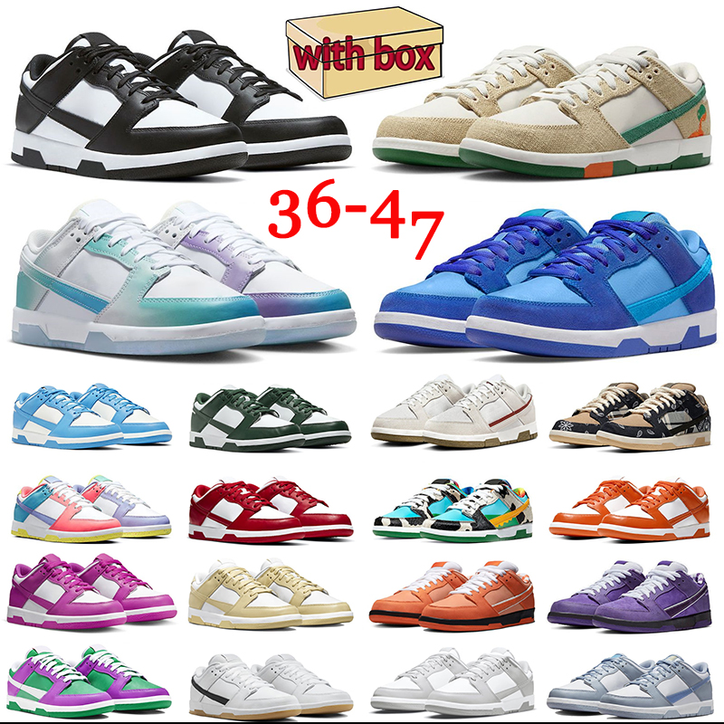 Running Shoes With Box Women chunky dunkees low panda shoe Sneaker White Black Panda Triple Pink Grey Fog Mummy Industrial Blue Unlock Space Men Trainers Big Size 36-47
Running Shoes With Box Women chunky dunkees low panda shoe Sneaker White Black Panda Triple Pink Grey Fog Mummy Industrial Blue Unlock Space Men Trainers Big Size 36-47