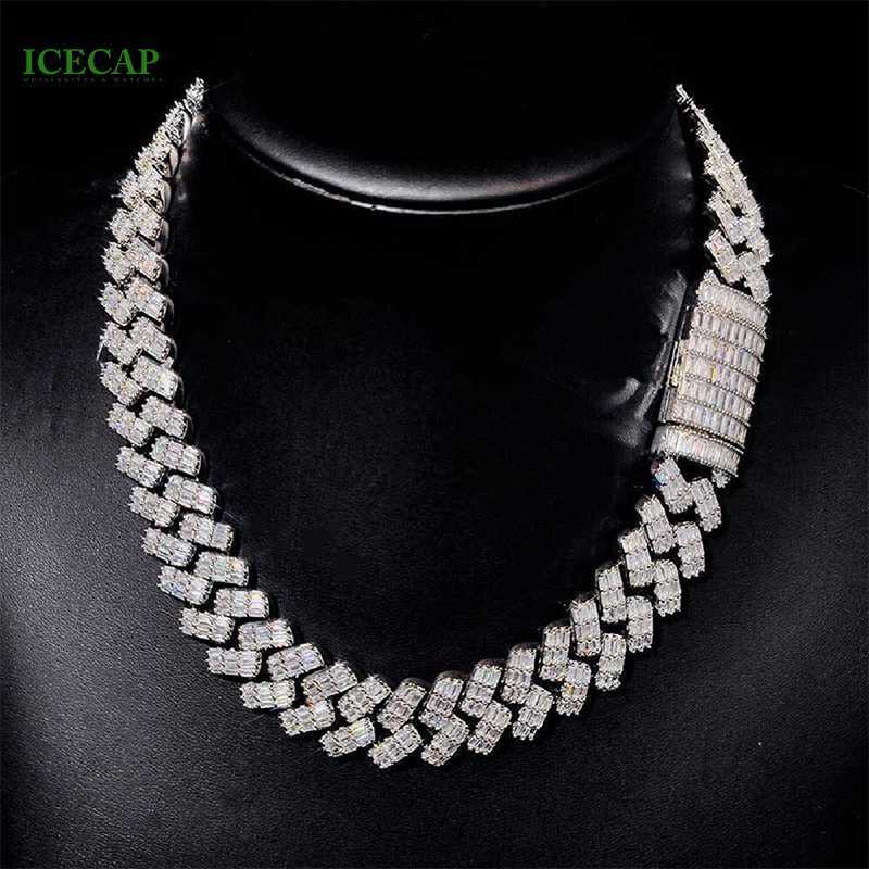 Hip Hop Jewelry Vvs Moissanite 2 Rows Baguette Cut Diamond Cuban Link Chain 925 Silver Men Cuban Necklace
Hip Hop Jewelry Vvs Moissanite 2 Rows Baguette Cut Diamond Cuban Link Chain 925 Silver Men Cuban Necklace
