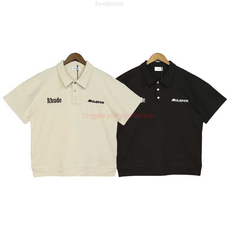Designer Fashion Clothing Tees Tshirt Rhude Co Branded Letter Embroidery Sports Casual Loose Polo Pullover Short Sleeve Cotton Streetwear Tops Casual Sportswea, Black 2718
Designer Fashion Clothing Tees Tshirt Rhude Co Branded Letter Embroidery Sports Casual Loose Polo Pullover Short Sleeve Cotton Streetwear Tops Casual Sportswea, Black 2718