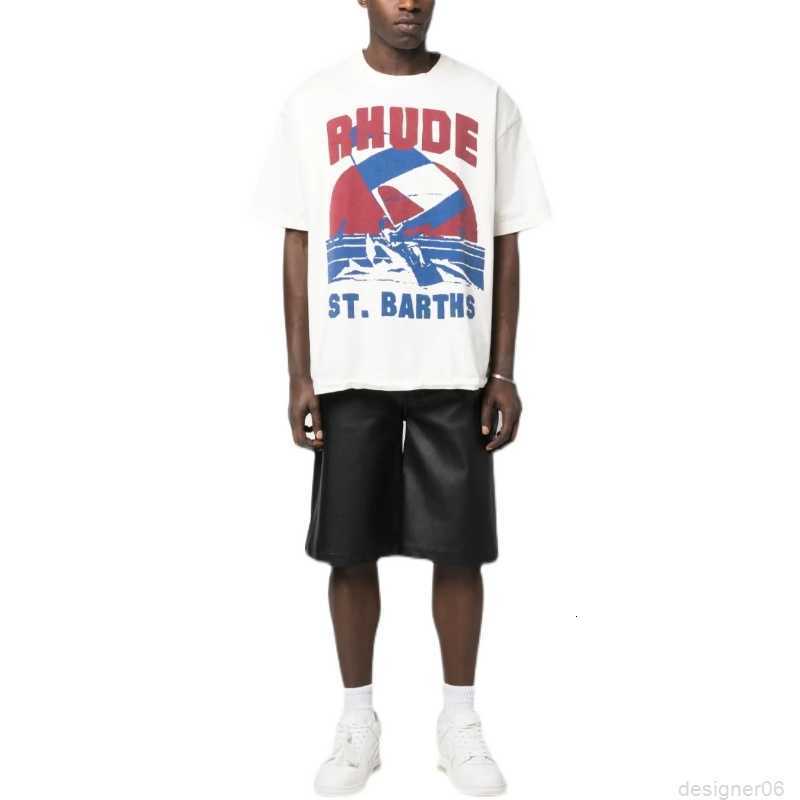 Designer Fashion Clothing Tees TShirts 2023 Summer New Rhude High Street Sunset Sea Sail Letter Print Loose Casual Short Sleeve T-shirt Men Tops Cotton Streetwear, White
Designer Fashion Clothing Tees TShirts 2023 Summer New Rhude High Street Sunset Sea Sail Letter Print Loose Casual Short Sleeve T-shirt Men Tops Cotton Streetwear, White