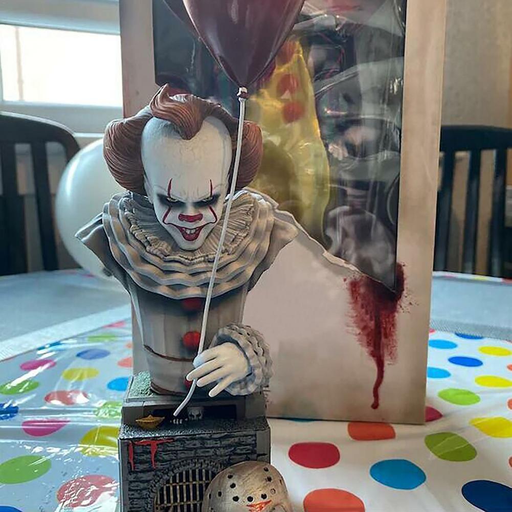 Decorative Objects Figurines Halloween Horror Movie Sculpture Resin Craft Home Party Decor Statue Figure Indoor Collection Gifts 230619