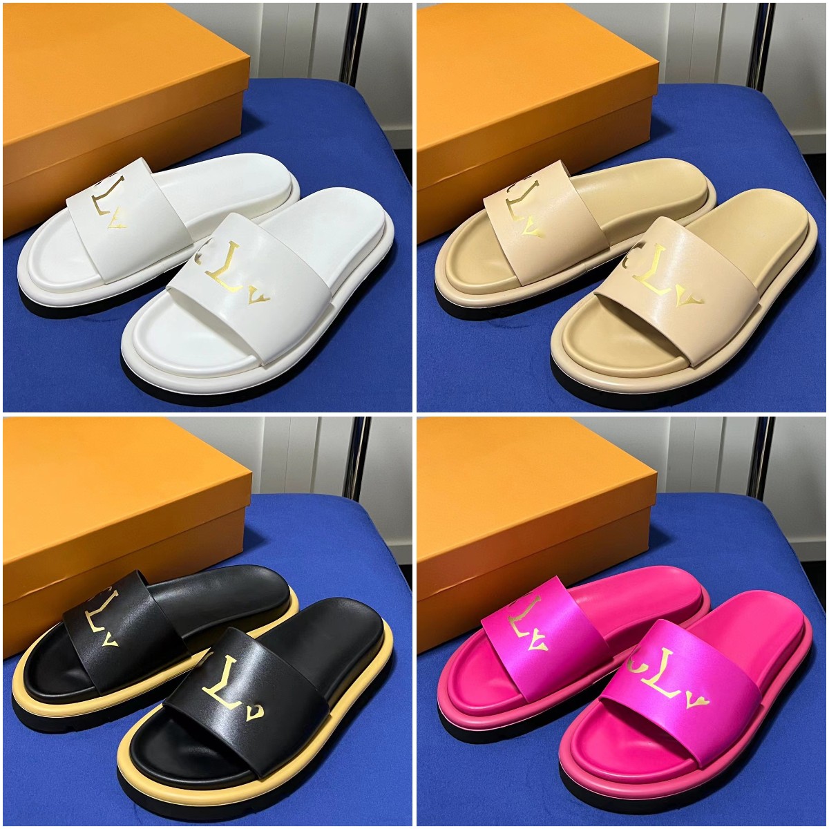 Waterfront Slippers Designer Pool Pillow Slippers Women Slippers men black Scuff Sandals Mules Sunset Padded Front Strap Fashionable Easy-to-wear Style Size 35-45, Color26
Waterfront Slippers Designer Pool Pillow Slippers Women Slippers men black Scuff Sandals Mules Sunset Padded Front Strap Fashionable Easy-to-wear Style Size 35-45, Color26