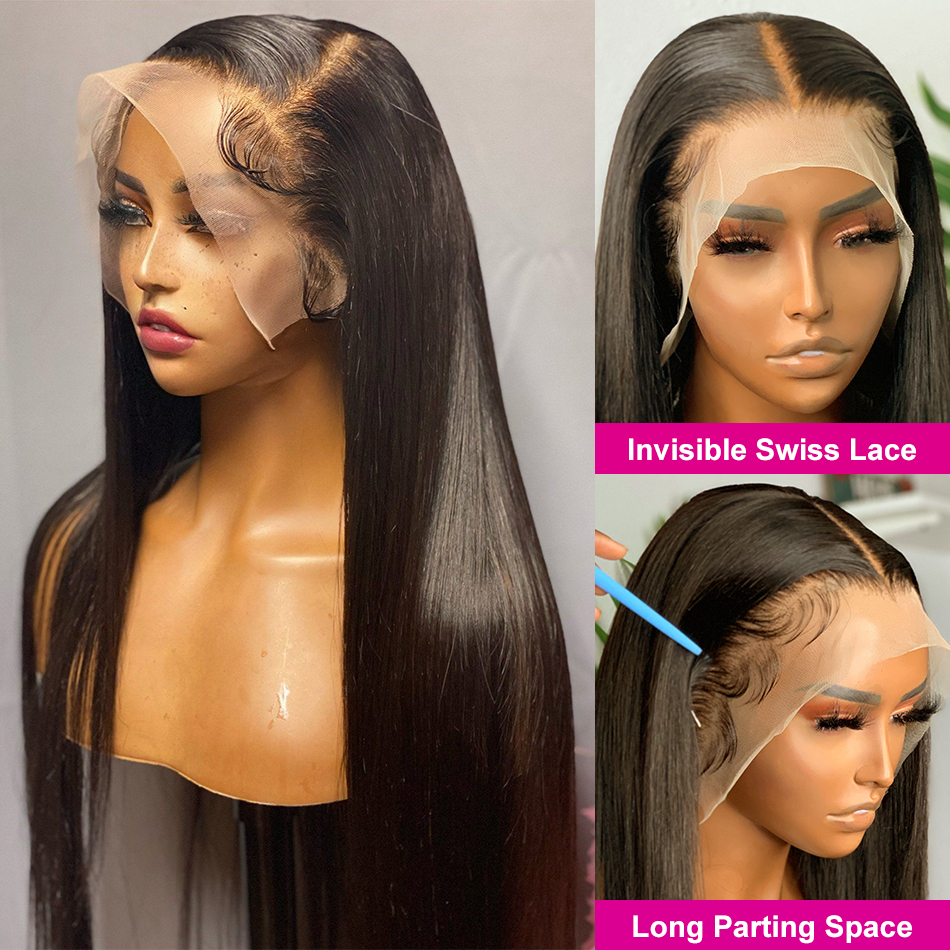 360 Straight Full Lace Front Wigs Pre Plucked 5x5 Hd Lace Closure Wig 13x6 Lace Frontal Human Hair Wigs 30 Inch Lace Front Wig, Natural color
360 Straight Full Lace Front Wigs Pre Plucked 5x5 Hd Lace Closure Wig 13x6 Lace Frontal Human Hair Wigs 30 Inch Lace Front Wig, Natural color