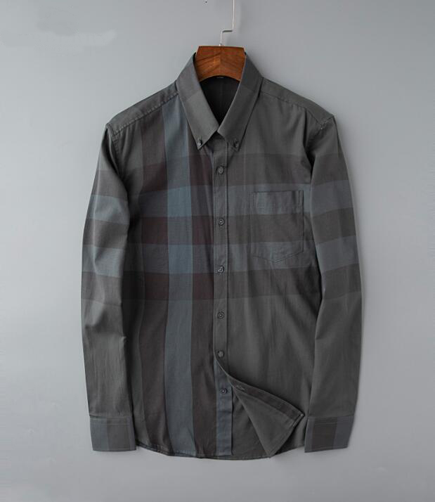 Mens Casual Shirt Designer burbrery Plaid Fashion Polo Collar Long Sleeve Single Button Classic Comfortable Business Cotton Casual Shirt Asian size
Mens Casual Shirt Designer burbrery Plaid Fashion Polo Collar Long Sleeve Single Button Classic Comfortable Business Cotton Casual Shirt Asian size