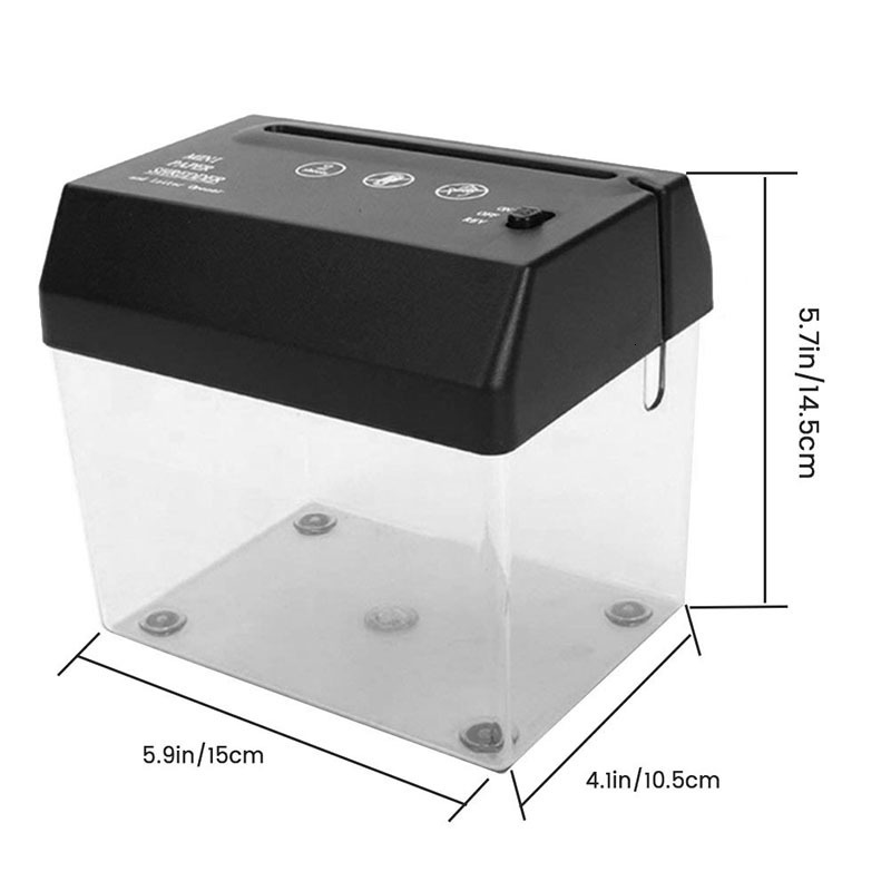 Shredders 1 Piece Electric Paper Shredder Documents Paper Cutting Tool Portable For Home Office 230620