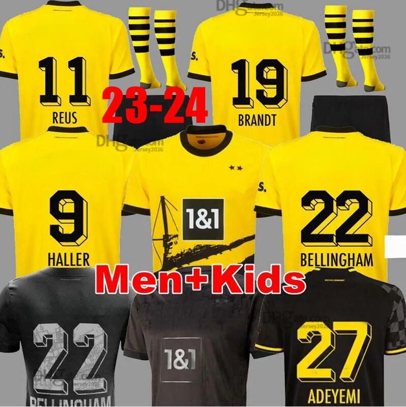 23 24 BELLINGHAM Soccer Jerseys dortmunds soccer Football Shirt HALLER REUS NEONGELB HUMMELS BRANDT Hazard YEYNA Men Kids Kit Special All Black, 23/24 home player
23 24 BELLINGHAM Soccer Jerseys dortmunds soccer Football Shirt HALLER REUS NEONGELB HUMMELS BRANDT Hazard YEYNA Men Kids Kit Special All Black, 23/24 home player