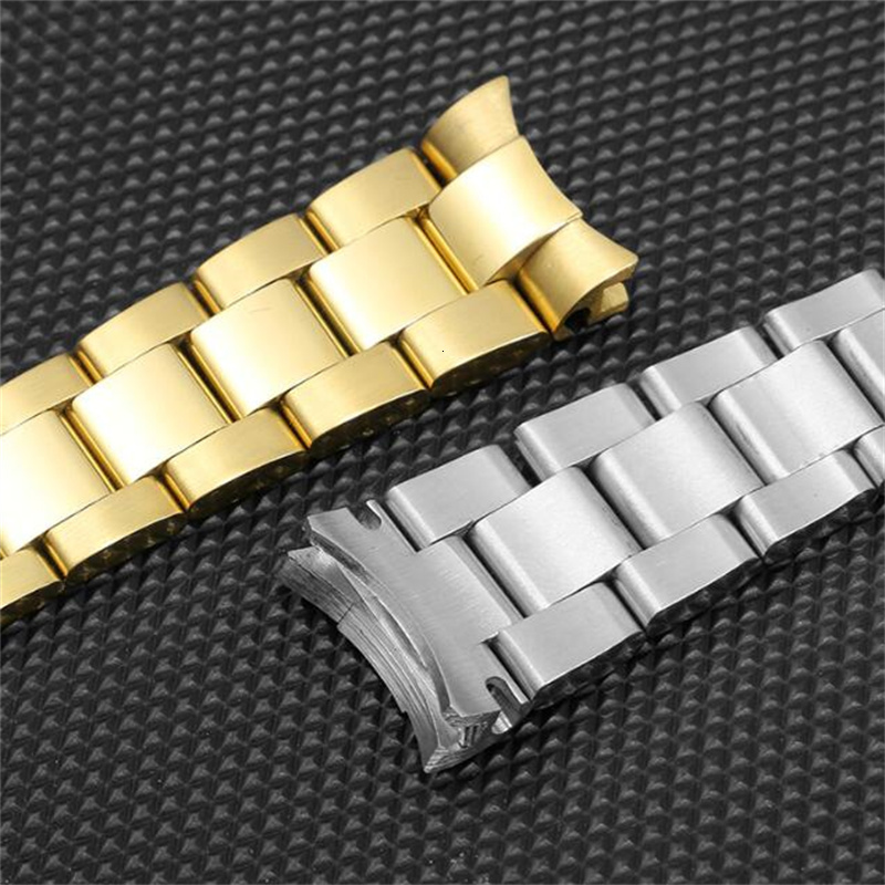 2026 XCL904L Silver Gold Stainless Steel Watchband 17 20 21mm Solid Screw Link Oyster Bracelet For RX Date Just 41mm Case Watch Bands Superior - view 3