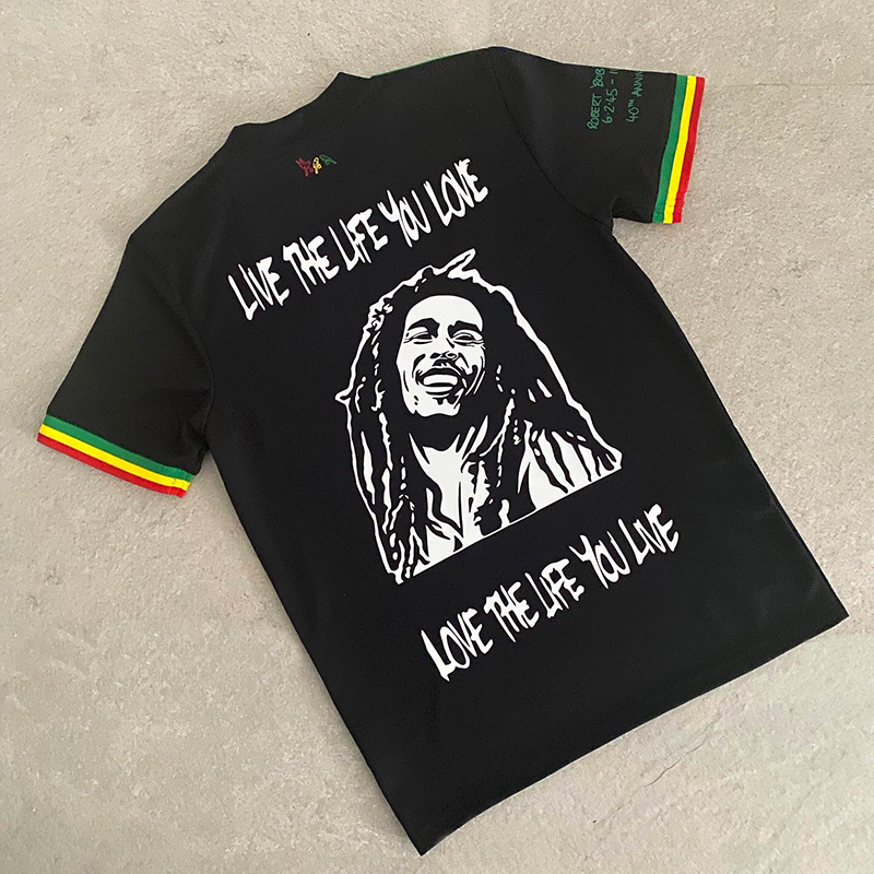 Retro Bob Marley Soccer Jerseys Haller Tadic Vintage Shirt Classic Kit, Black
Retro Bob Marley Soccer Jerseys Haller Tadic Vintage Shirt Classic Kit, Black