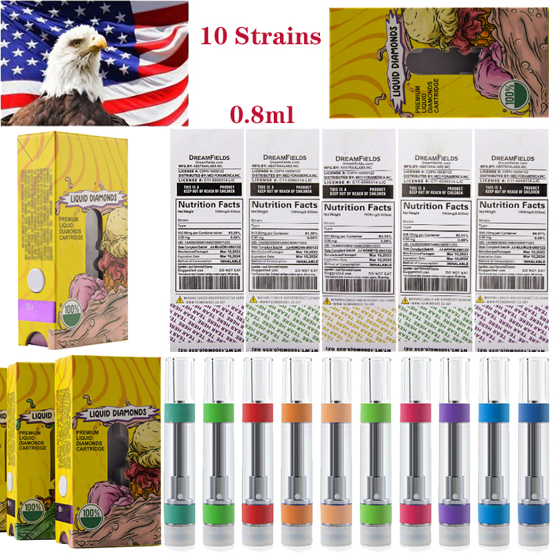 USA STOCK Juice Atomizers Diamond Vape Pen Cartridge 0.8ML Ceramic Coil E Cigarettes Thick Oil Dab Wax Tank Empty 510 Thread Baterry Vape Carts Packaging
USA STOCK Juice Atomizers Diamond Vape Pen Cartridge 0.8ML Ceramic Coil E Cigarettes Thick Oil Dab Wax Tank Empty 510 Thread Baterry Vape Carts Packaging