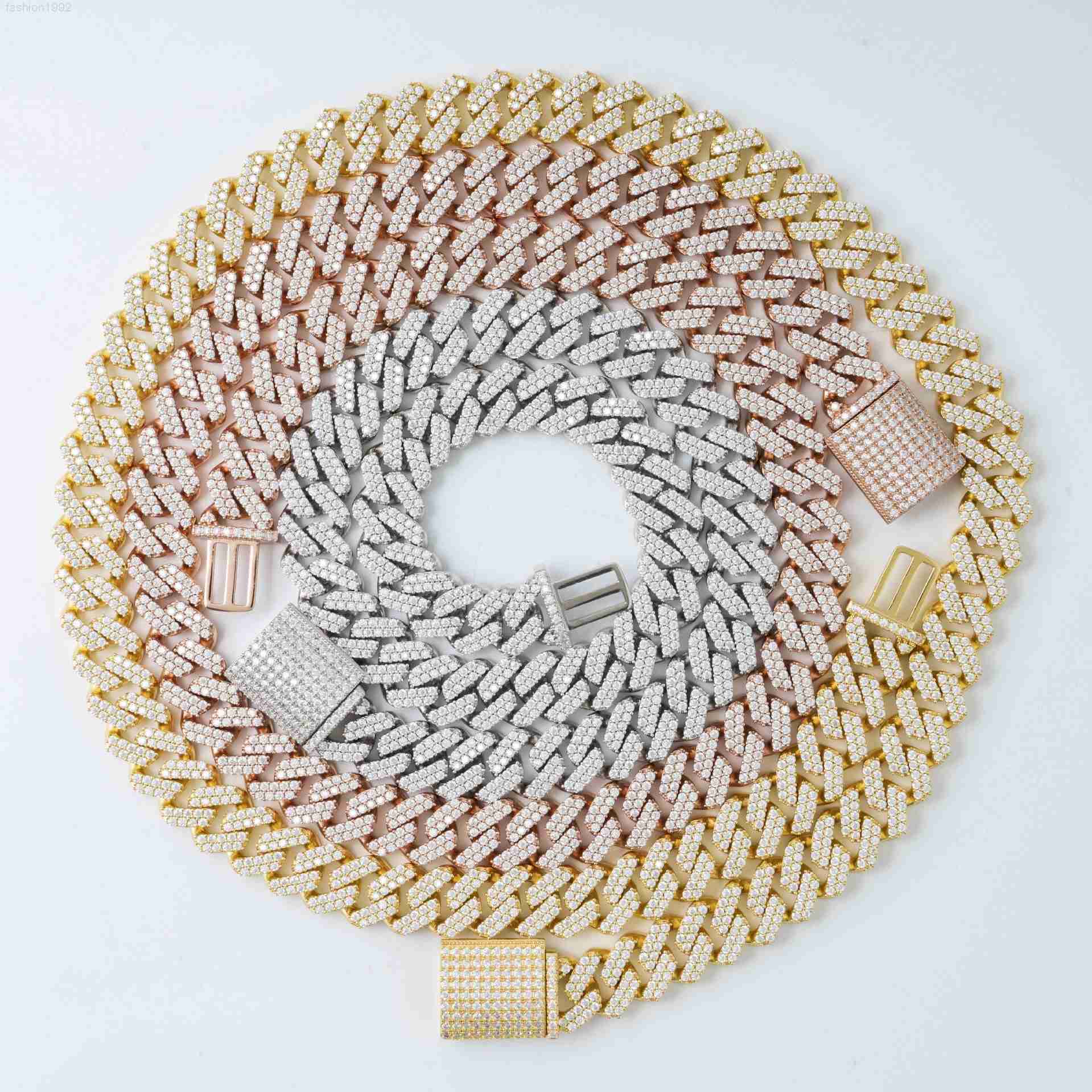Xinfly Vvs Colorless Natural Diamond Iced Out Miami Cuban Link Chain 18k Real Gold 16mm 18mm 20mm Width
Xinfly Vvs Colorless Natural Diamond Iced Out Miami Cuban Link Chain 18k Real Gold 16mm 18mm 20mm Width