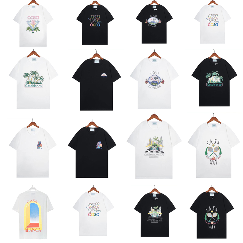 Casablanca 23 spring/summer new Wonderland Gate Star Castle casa letter short-sleeved couple T-shirt, 01
Casablanca 23 spring/summer new Wonderland Gate Star Castle casa letter short-sleeved couple T-shirt, 01