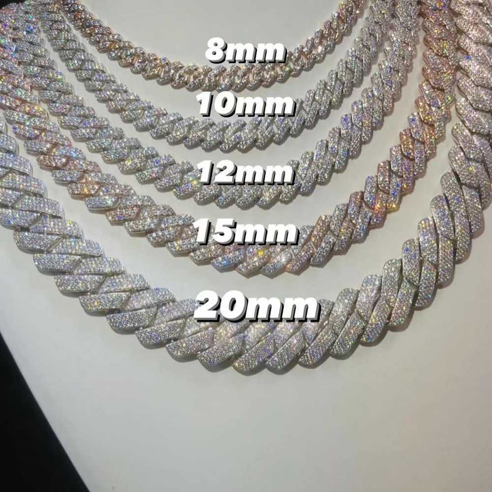 Custom Pass Diamond Test Vvs Moissanite Diamond Cuban Link Chain 10mm 12mm 15mm 18mm 20mm Hip Hop Necklace Men 925 Jewelry
Custom Pass Diamond Test Vvs Moissanite Diamond Cuban Link Chain 10mm 12mm 15mm 18mm 20mm Hip Hop Necklace Men 925 Jewelry