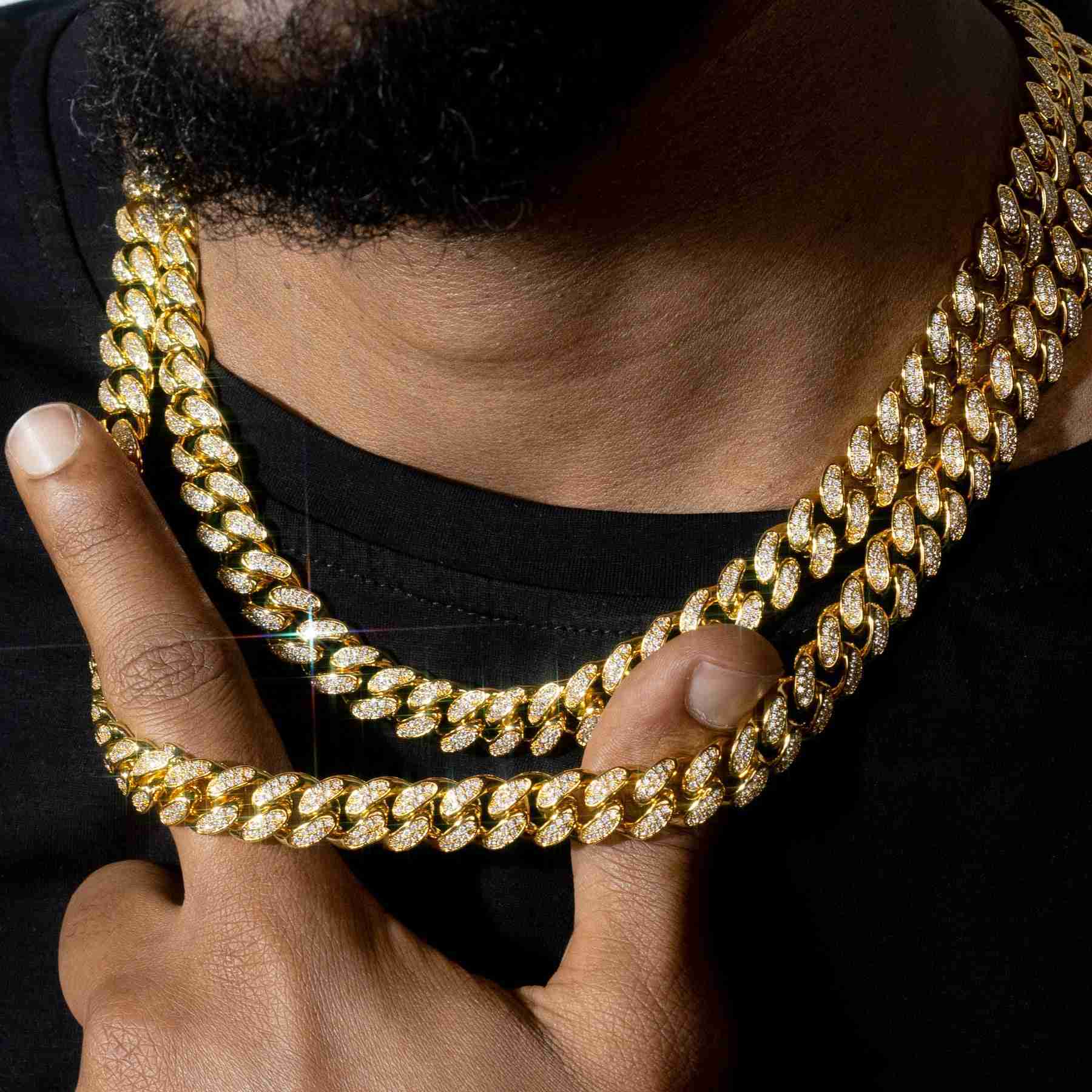 Factory Price New Hip Hop 18k Gold Plated Men Diamond Jewelry Cuban Link Moissanite Necklace
Factory Price New Hip Hop 18k Gold Plated Men Diamond Jewelry Cuban Link Moissanite Necklace