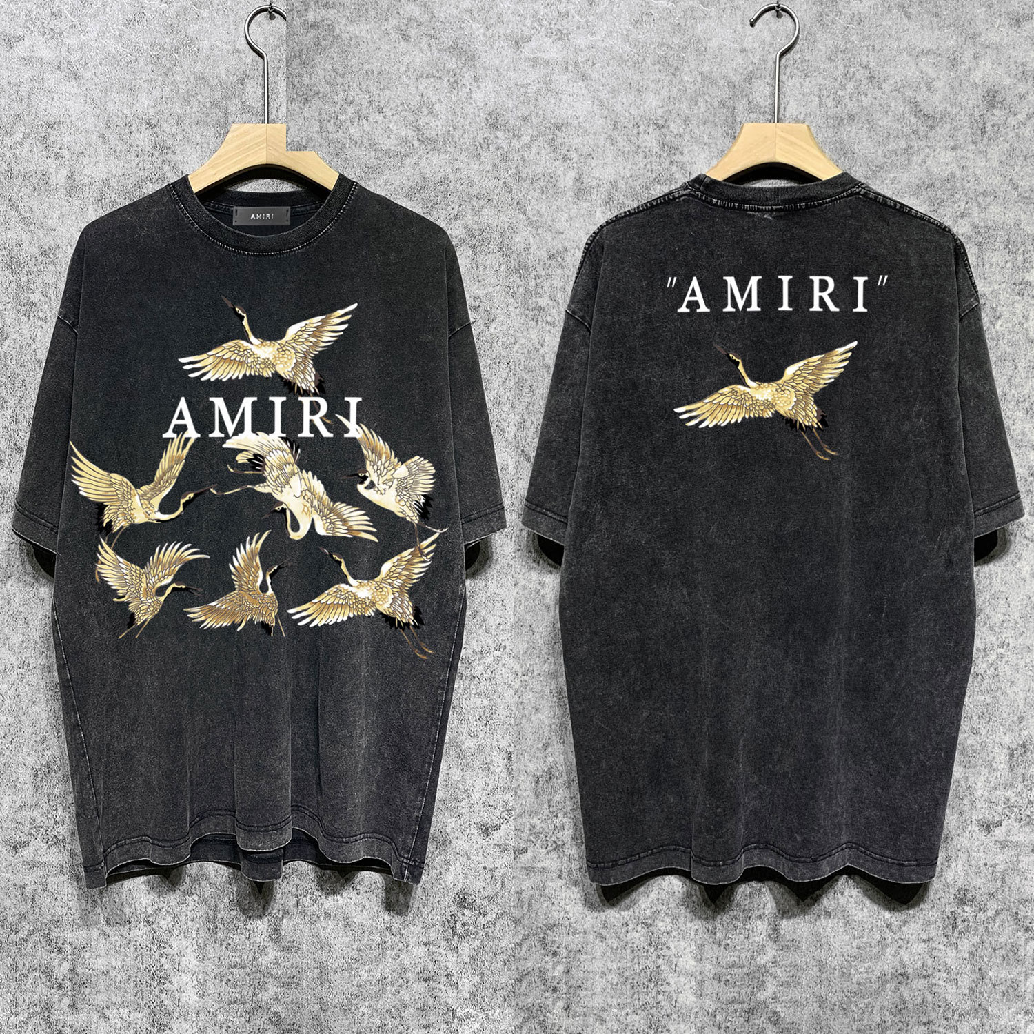 European and American Fashion Brand Men' T-Shirts Fashion Casual Sports Men Wash Water To Make Old Vintage Short-sleeved T-shirts, Black
European and American Fashion Brand Men' T-Shirts Fashion Casual Sports Men Wash Water To Make Old Vintage Short-sleeved T-shirts, Black