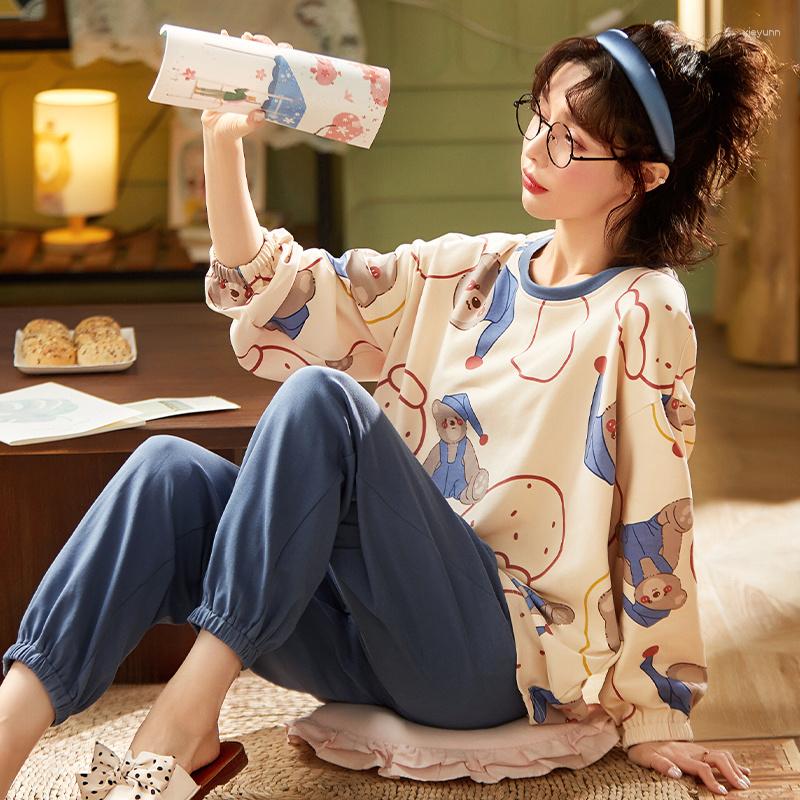 Women's Sleepwear 2023 Pijamas Women Long Sleeve Cartoon Pajamas Set Feminino Nightwear Suit Thin Spring Autumn Home Clothes, Ct qdm9645lvkonglong
Women's Sleepwear 2023 Pijamas Women Long Sleeve Cartoon Pajamas Set Feminino Nightwear Suit Thin Spring Autumn Home Clothes, Ct qdm9645lvkonglong