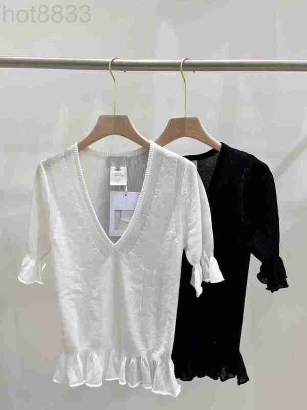 Women' Knits & Tees Designer 2023 Spring Summer Milan Runway Sweaters v Neck Short Sleeve High End Jacquard Pullover Clothing 560O, White
Women' Knits & Tees Designer 2023 Spring Summer Milan Runway Sweaters v Neck Short Sleeve High End Jacquard Pullover Clothing 560O, White