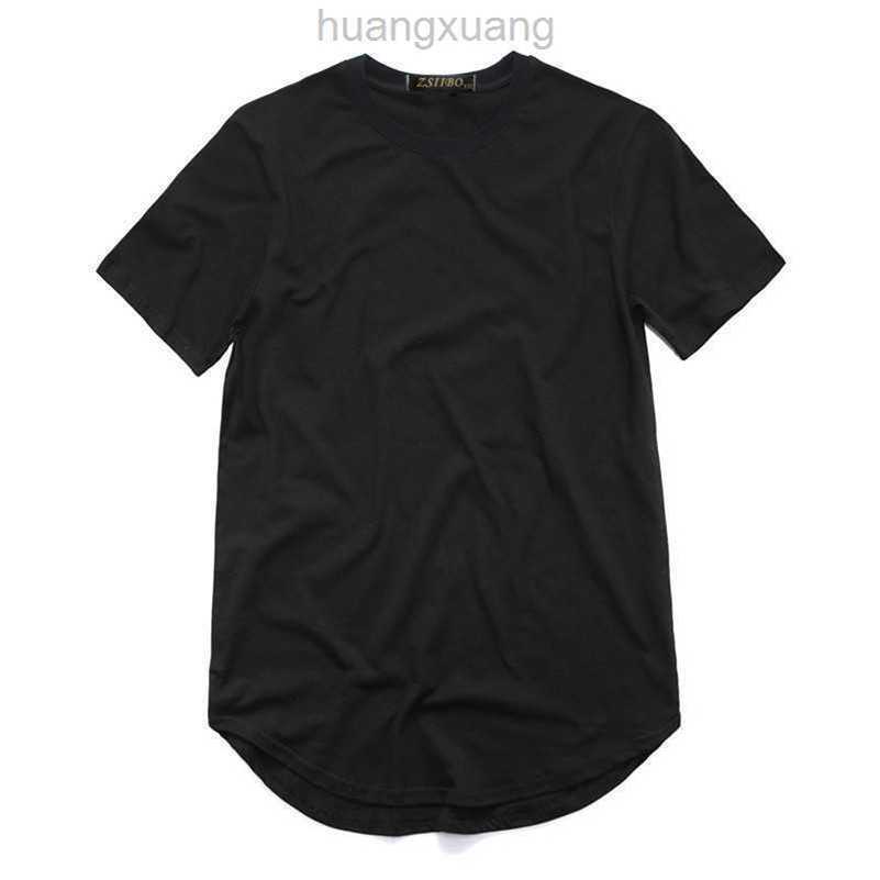 

Extended Fashion Men's Shirt T Street StyleT-Shirt Men's clothing Curved Hem Long line Tops Tees Hip Hop Urban Blank Basic t Shirts TX135ZPYR, Khaki
