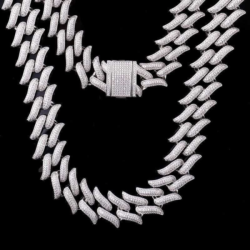 2023 New Hot Sale Rap Hiphop925 Sterling Silver Cuban Chain Necklace Miami Vacuum Plating Necklace Chain Men and Women Jewelry
2023 New Hot Sale Rap Hiphop925 Sterling Silver Cuban Chain Necklace Miami Vacuum Plating Necklace Chain Men and Women Jewelry