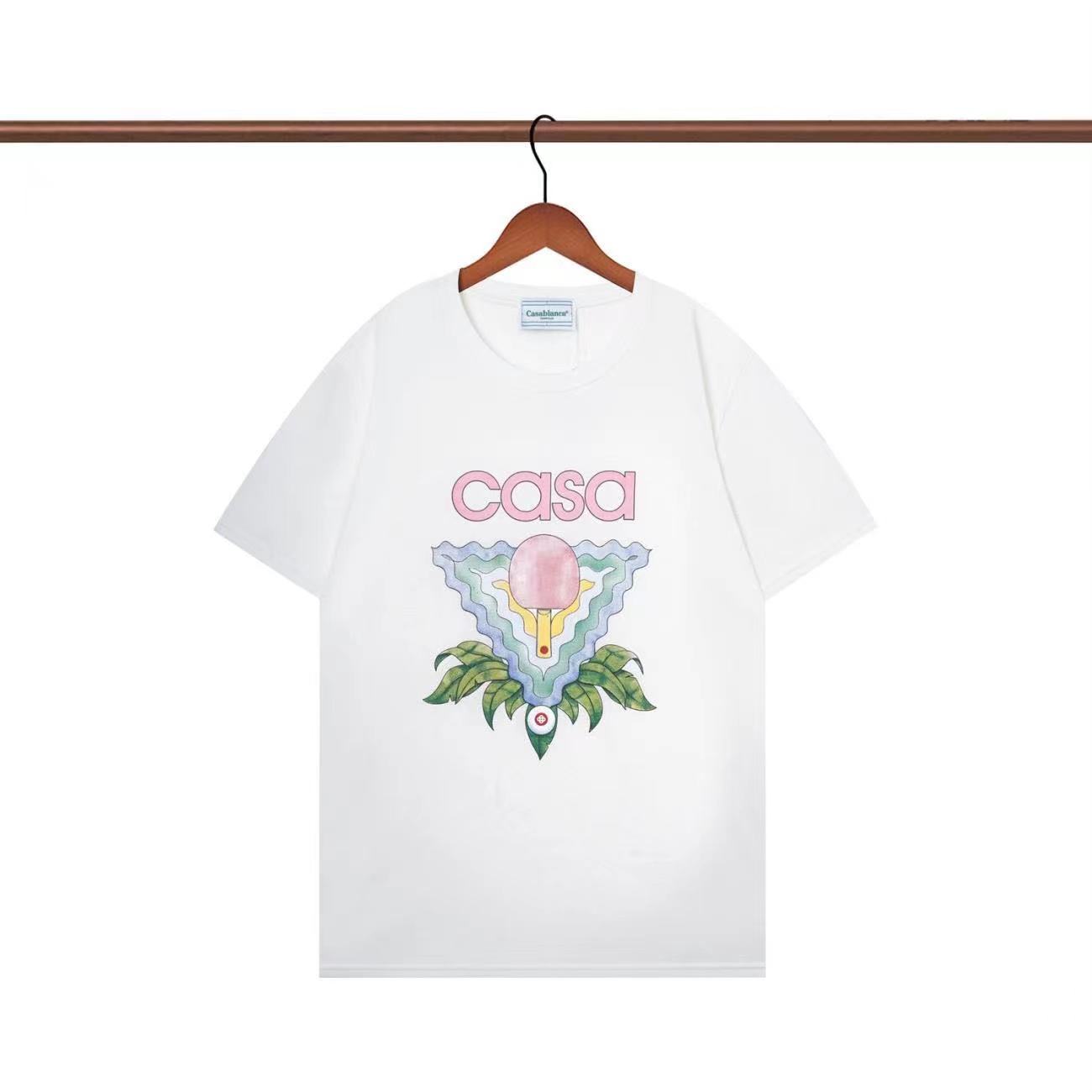 Casablanca 23 spring/summer new Wonderland Gate Star Castle casa letter short-sleeved couple T-shirt, 01
Casablanca 23 spring/summer new Wonderland Gate Star Castle casa letter short-sleeved couple T-shirt, 01