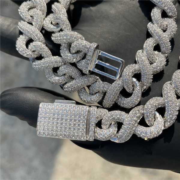 925 Sterling Silver Vermeil Vvs Diamond Necklaces 13mm Infinity Chain Iced Out Deluxe Hip Hop Jewelry for Men Rapper
925 Sterling Silver Vermeil Vvs Diamond Necklaces 13mm Infinity Chain Iced Out Deluxe Hip Hop Jewelry for Men Rapper