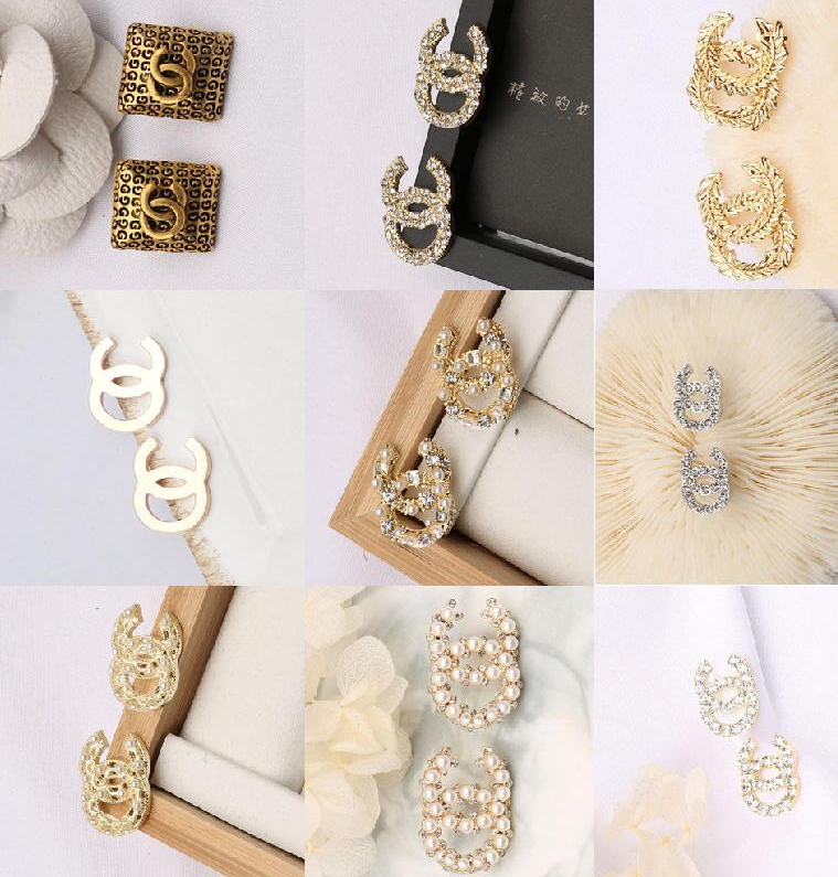 20style 925 Silver Luxury Brand Designers Letters Stud 18K Gold Plated Geometric Women Round Crystal Rhinestone Pearl Earring Wedding Party Jewerlry
20style 925 Silver Luxury Brand Designers Letters Stud 18K Gold Plated Geometric Women Round Crystal Rhinestone Pearl Earring Wedding Party Jewerlry