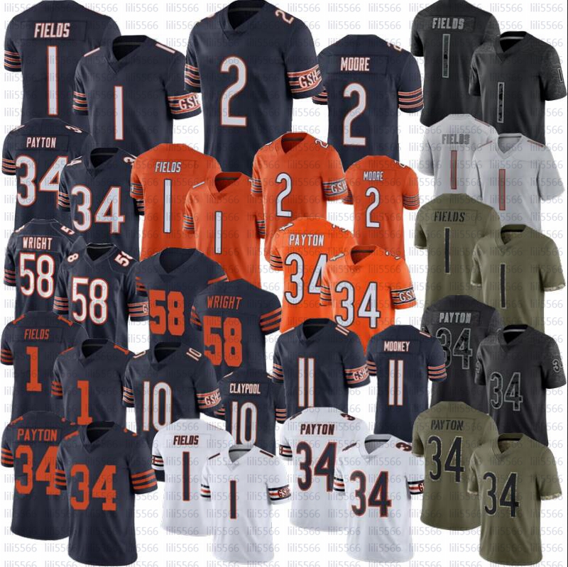 Justin Fields Bear DJ Moore Football Jersey Darnell Wright Walter Payton Chase Claypool Darnell Mooney Stitched Jerseys, Men
Justin Fields Bear DJ Moore Football Jersey Darnell Wright Walter Payton Chase Claypool Darnell Mooney Stitched Jerseys, Men