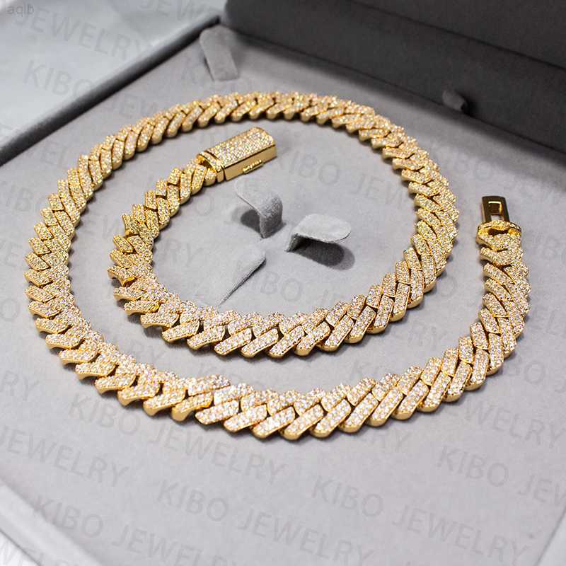 Miami Two Tone Iced Out S925 Sterling Silver with Real 14k Gold Plated Vvs 12mm 2 Rows Moissanite Cuban Link Chain
Miami Two Tone Iced Out S925 Sterling Silver with Real 14k Gold Plated Vvs 12mm 2 Rows Moissanite Cuban Link Chain