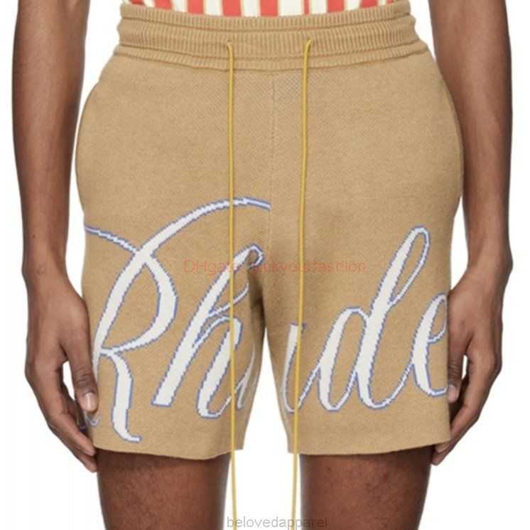 Designer Short Fashion Casual Clothing Beach shorts K590 Rhude Letter Jacquard Drawstring Knitted Wool High Street Fashion Mens Womens Loose Sports Yellow Blue Sho, Khaki/k590
Designer Short Fashion Casual Clothing Beach shorts K590 Rhude Letter Jacquard Drawstring Knitted Wool High Street Fashion Mens Womens Loose Sports Yellow Blue Sho, Khaki/k590