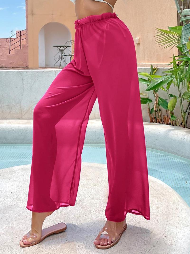 Women' Swimwear Yiiciovy Women' Summer Sheer Mesh Bikini Cover-Ups Pants Loose Beach Solid Color Elastic Band Wide Leg Beachwear
Women' Swimwear Yiiciovy Women' Summer Sheer Mesh Bikini Cover-Ups Pants Loose Beach Solid Color Elastic Band Wide Leg Beachwear