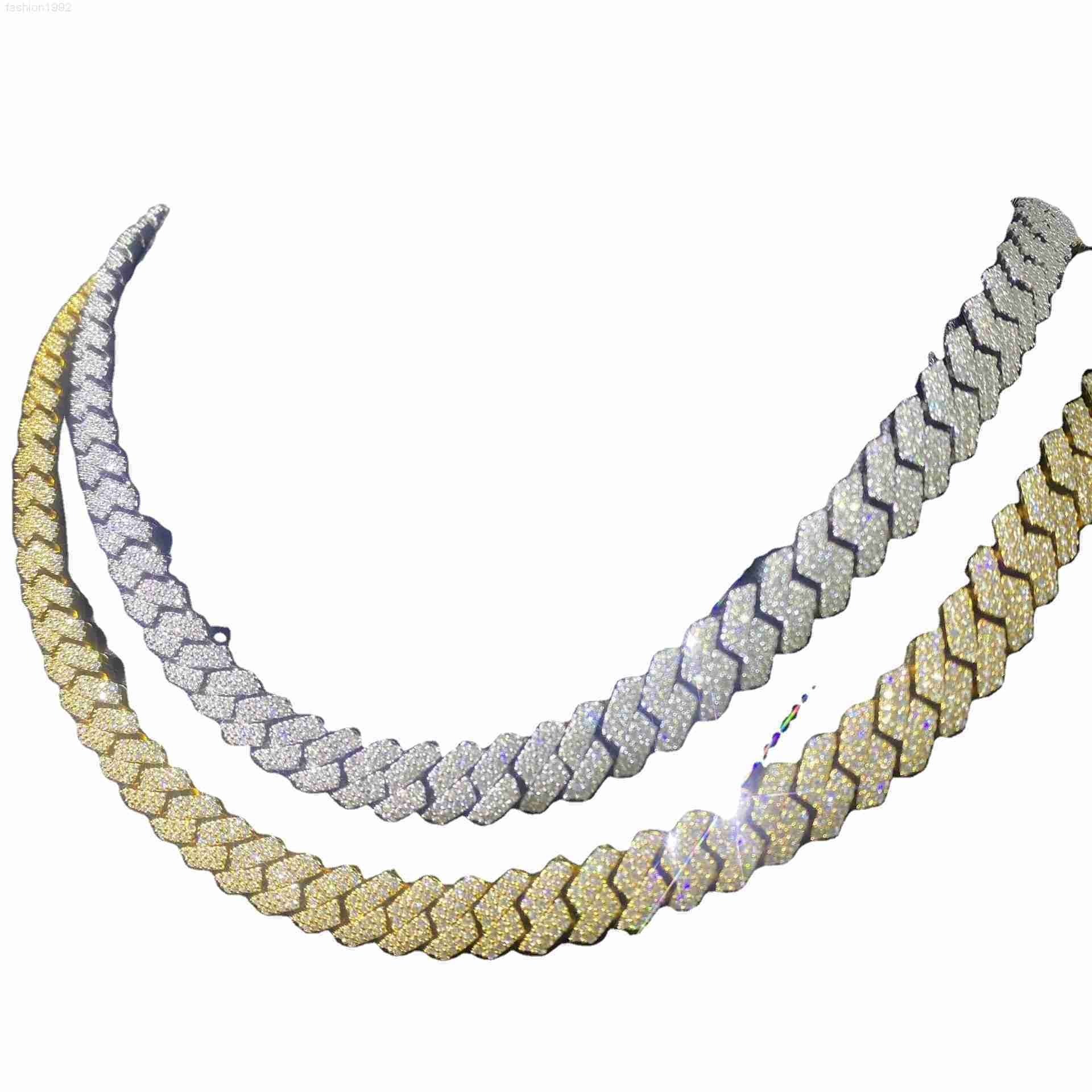 Moissanite with Technology Trends in Cuban Chain Material 925 Silver Men's and Women's Hip-hop Style
Moissanite with Technology Trends in Cuban Chain Material 925 Silver Men's and Women's Hip-hop Style