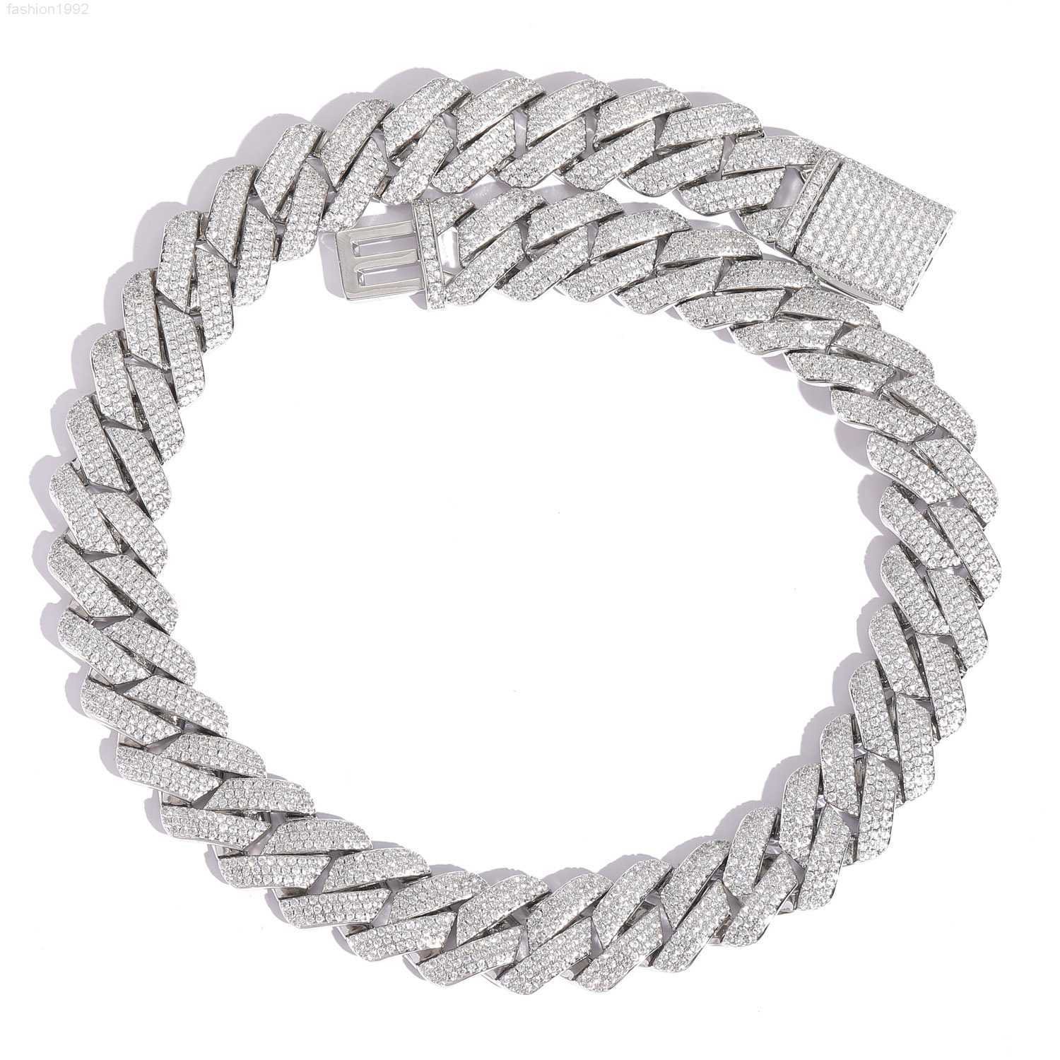 925 Sterling Silver 20mm Moissanite Chain Miami Cuban Link Chain 18k Gold Plated Moissanite Cuban Chain Mossan Hip Hop Necklace
925 Sterling Silver 20mm Moissanite Chain Miami Cuban Link Chain 18k Gold Plated Moissanite Cuban Chain Mossan Hip Hop Necklace