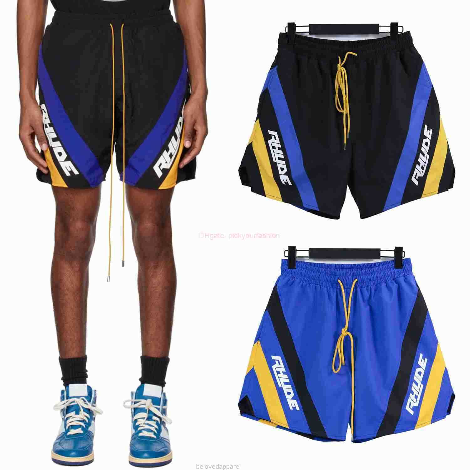 Designer Short Fashion Casual Clothing Beach shorts Rhude High Street Fashion Brand Letter Printing Side Panel Color Shorts for Mens Summer Versatile Sports Casual, Black
Designer Short Fashion Casual Clothing Beach shorts Rhude High Street Fashion Brand Letter Printing Side Panel Color Shorts for Mens Summer Versatile Sports Casual, Black
