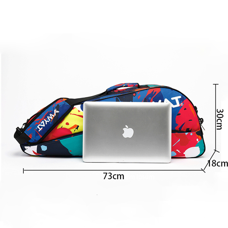 Tennis Bags Badminton Bag for 3 Rackets YWYAT Large Capacity Double Compartment Raqueteira Racquet Sports 230619