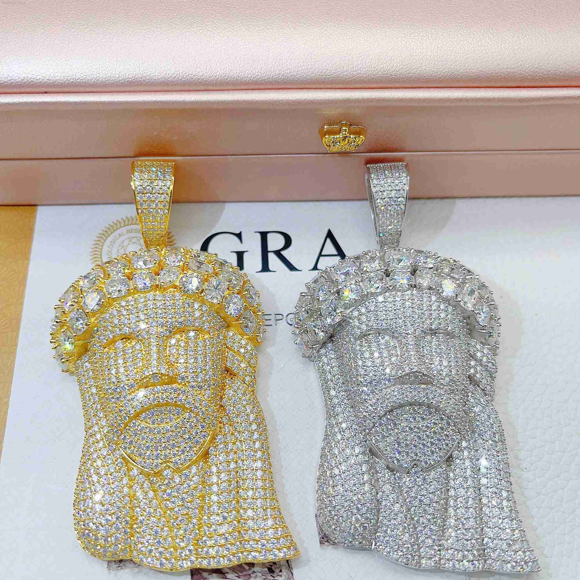 Wholesale Price Fashion Jewelry 925 Sterling Silver Necklace Vvs Moissanite Jesus Pendant
Wholesale Price Fashion Jewelry 925 Sterling Silver Necklace Vvs Moissanite Jesus Pendant