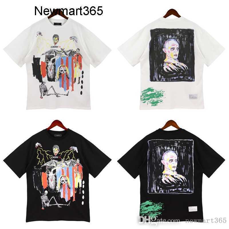 High Version Men' Short-sleeved T-shirt Skull Lightning Graffiti Splash-ink Color Printing Tops Tee, White
High Version Men' Short-sleeved T-shirt Skull Lightning Graffiti Splash-ink Color Printing Tops Tee, White