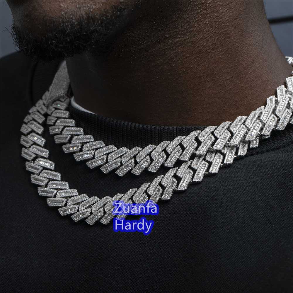 Luxury 18mm 20 Inches 925 Sterling Silver Vvs Moissanite Bagurette Diamond Cuban Link Chain
Luxury 18mm 20 Inches 925 Sterling Silver Vvs Moissanite Bagurette Diamond Cuban Link Chain