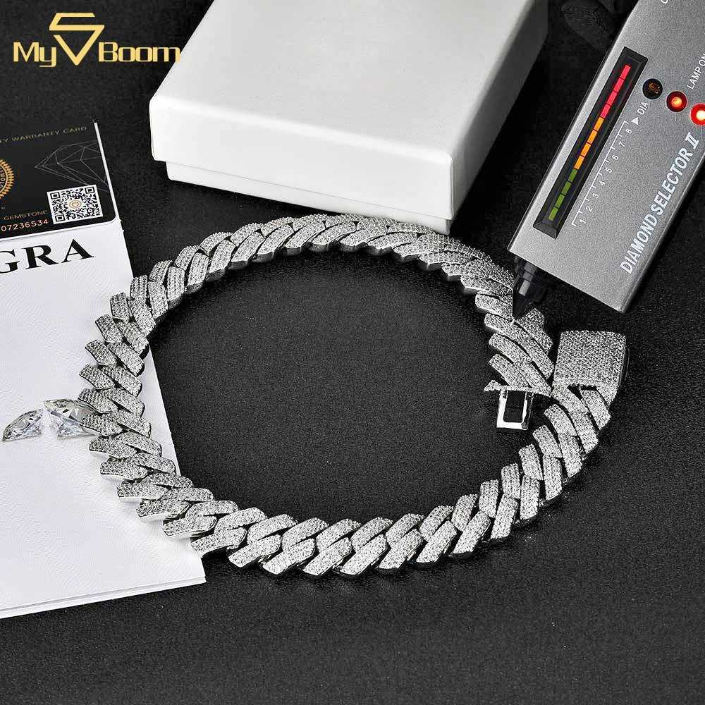 20mm Custom Hip Hop Ice Out Moissanite Miami Cuban Chain 925 Sterling Silver Vvs Moissanite Iced Cuban Link Necklace Bracelet
20mm Custom Hip Hop Ice Out Moissanite Miami Cuban Chain 925 Sterling Silver Vvs Moissanite Iced Cuban Link Necklace Bracelet