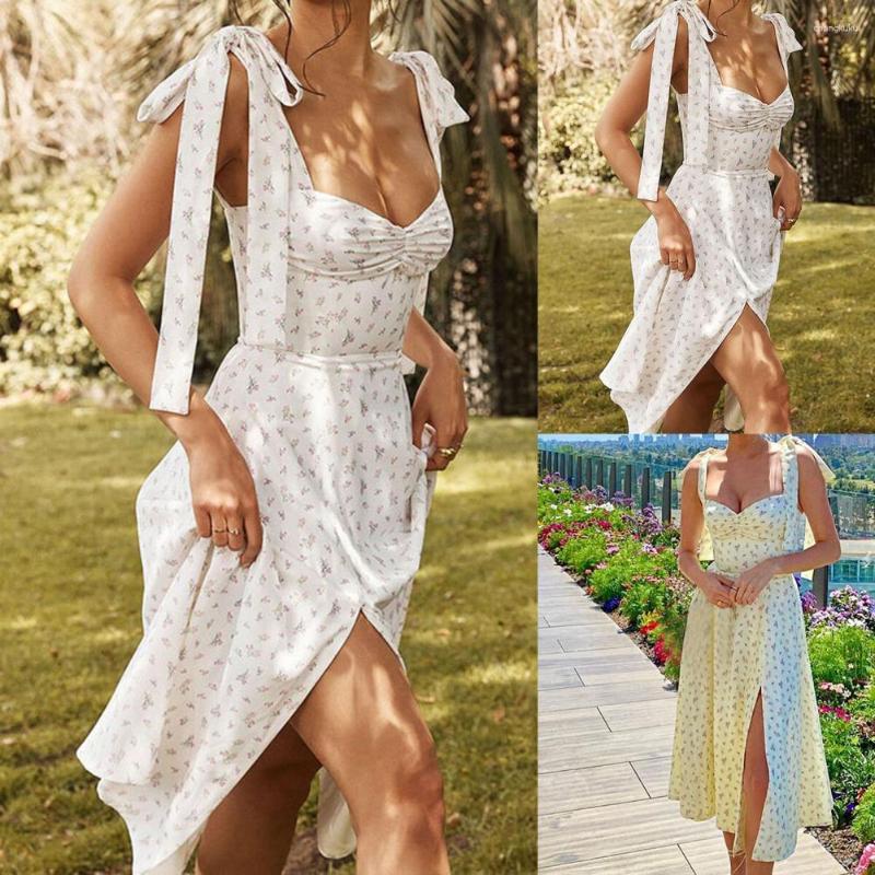 Casual Dresses Skinny Sundress Summer Floral Print Sling Midi Dress For Daily Wear, Light yellow
Casual Dresses Skinny Sundress Summer Floral Print Sling Midi Dress For Daily Wear, Light yellow