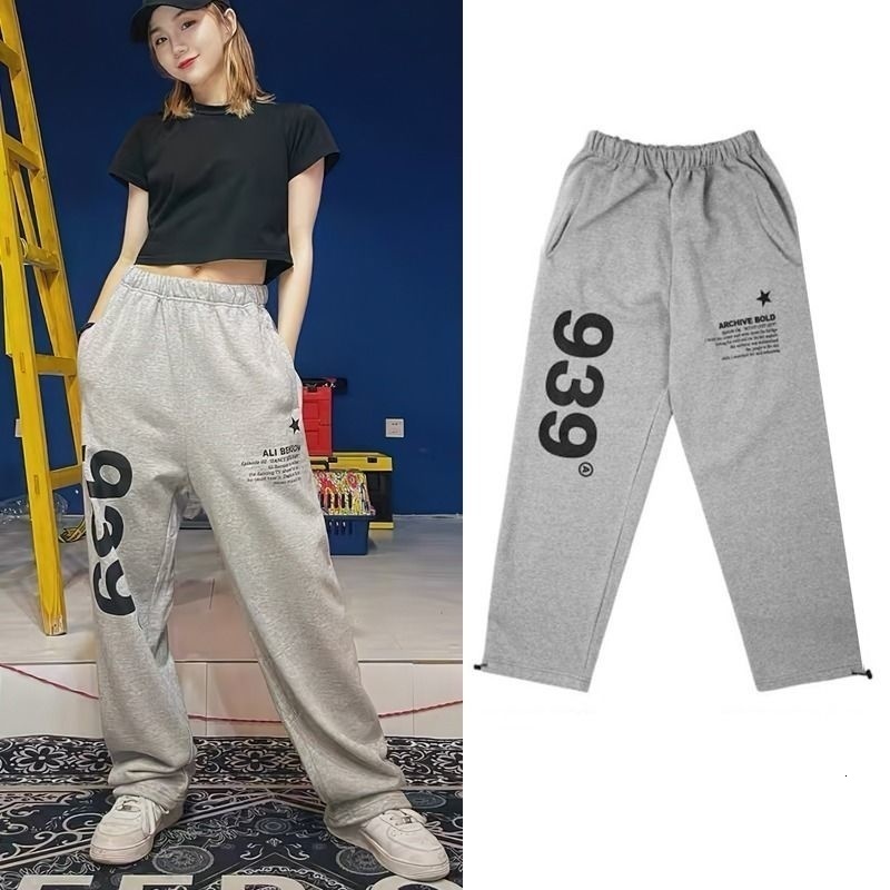 Women's Pants s Korean Fashion Jogger Women Spring Summer Jazz Hip Hop Oversize Sweatpants Kpop Dancing Y2K Clothes 939 Print Sports 230619