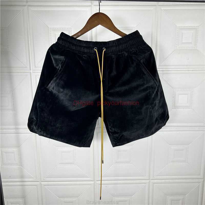 Designer Short Fashion Casual Clothing Beach shorts Rhude Laif Drawstring Velvet Shorts High Street Fashion Brand Loose Casual Summer Mens Womens Beach Capris Jogg, Black
Designer Short Fashion Casual Clothing Beach shorts Rhude Laif Drawstring Velvet Shorts High Street Fashion Brand Loose Casual Summer Mens Womens Beach Capris Jogg, Black
