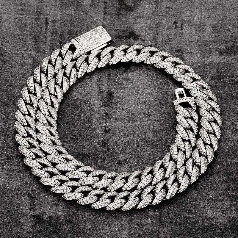 10mm Sterling Silver Cuban Link Chain with Moissanite Diamond Iced Out 925 Silver Miami Cuban Link Chain Necklaces/
10mm Sterling Silver Cuban Link Chain with Moissanite Diamond Iced Out 925 Silver Miami Cuban Link Chain Necklaces/