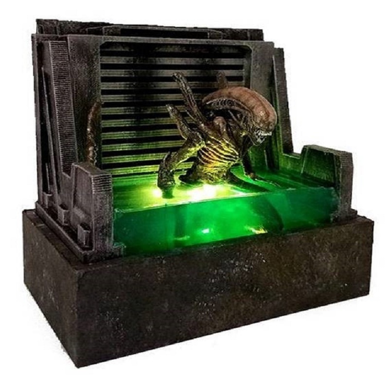 Decorative Objects Figurines Figurine Horror Lamp Movie Sculpture Illuminated 3D Model Decorations for Home Cup Scary Resin Halloween Decoration 23061