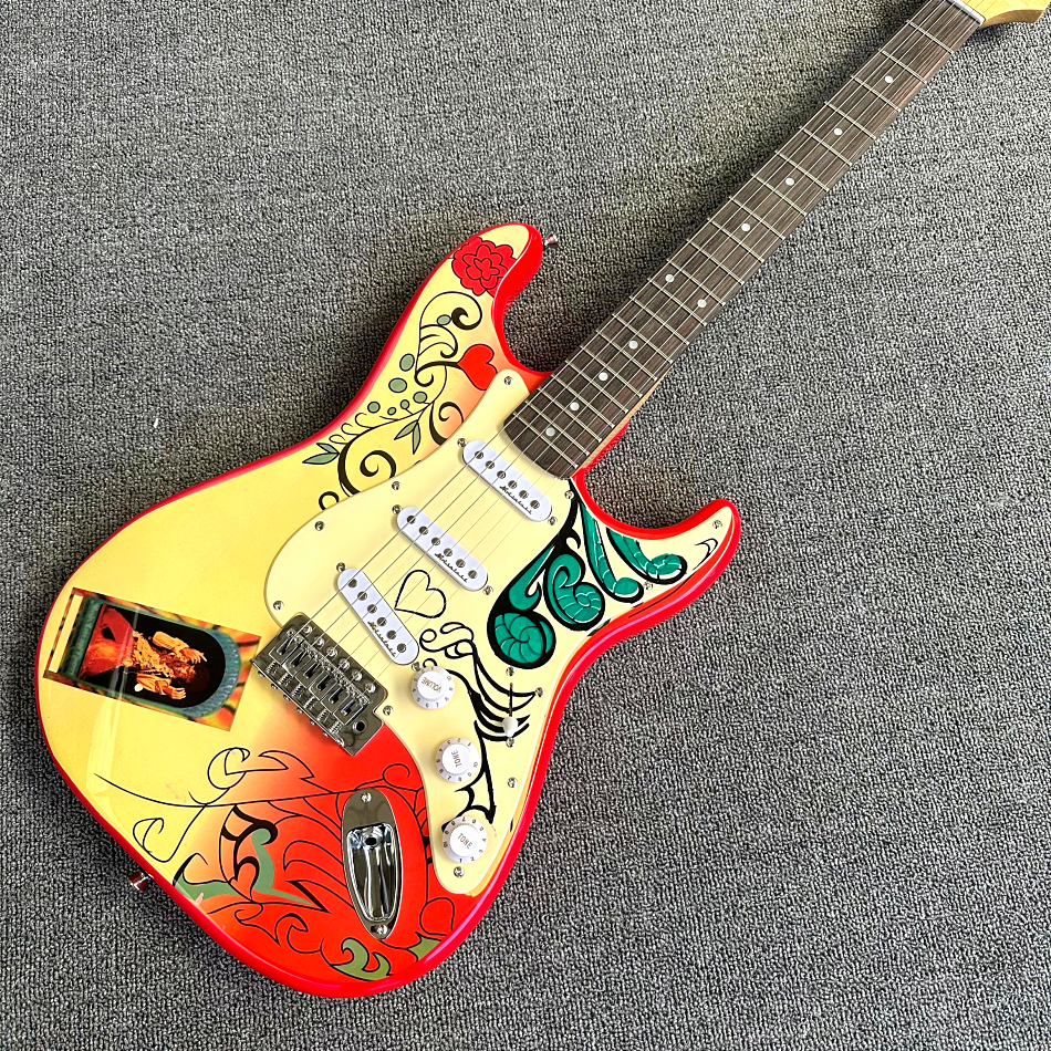Custom Jimi Hendrix's Red Guitars Monterey Tribute Hendrix Monterey Electric Guitar China ST Rare Guitars String Thru Body
Custom Jimi Hendrix's Red Guitars Monterey Tribute Hendrix Monterey Electric Guitar China ST Rare Guitars String Thru Body
