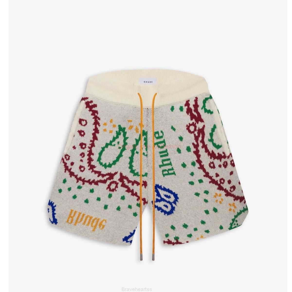 Designer Short Fashion Casual Clothing Beach shorts High Quality Rhude Cashew Flower Wool Jacquard Drawstring Pocket High Street Casual Flower Shorts for Men Women, Apricot
Designer Short Fashion Casual Clothing Beach shorts High Quality Rhude Cashew Flower Wool Jacquard Drawstring Pocket High Street Casual Flower Shorts for Men Women, Apricot