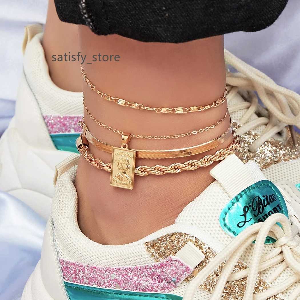 Fashion 4pcs/set Anklet Bracelet for Women Foot Accessories Summer Beach Barefoot Sandals Bracelet ankle on the leg Female Ankle
Fashion 4pcs/set Anklet Bracelet for Women Foot Accessories Summer Beach Barefoot Sandals Bracelet ankle on the leg Female Ankle