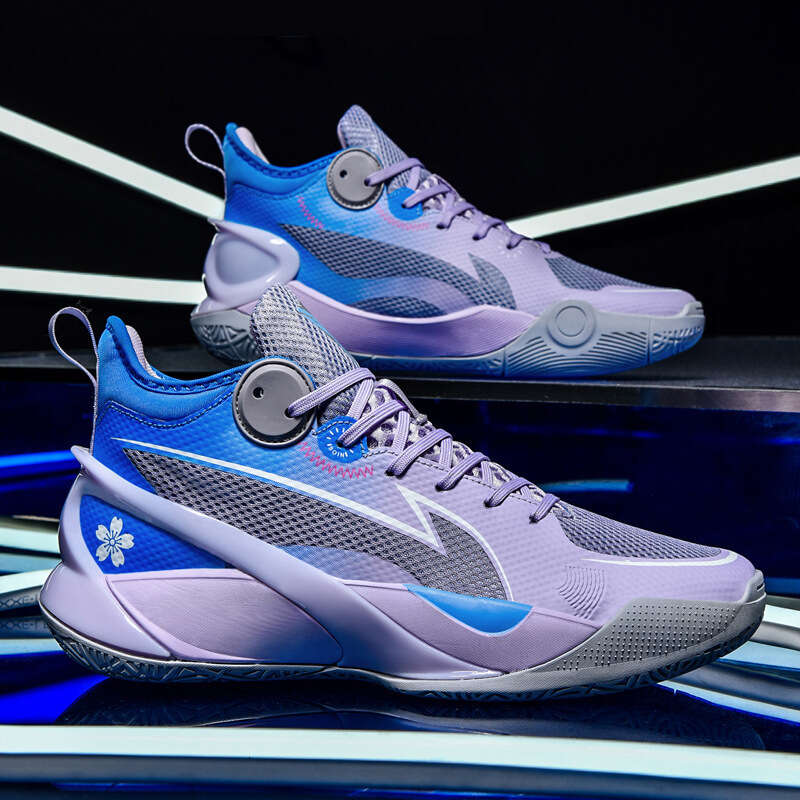2023 New Youth Basketball Shoes Mens Casual Sneakers Breathable Mesh Trainers For Man, Lilac purple